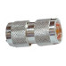 Adaptador Barril conector N Macho a N Macho